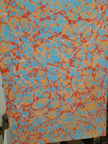 Papier marbré cuve de - marbré,