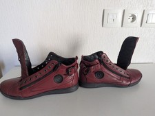 Baskets PATAUGAS Palme- en cuir  bordeaux , taille 39