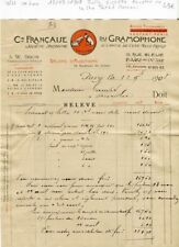 Paris IX ème 15 Rue Bleue - Gramophone Belle Entête Ancêtre Pathé Marconi 1908 B