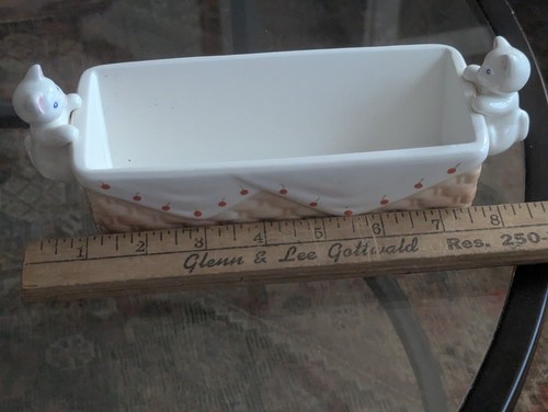 Vtg cat cracker holder - cat,