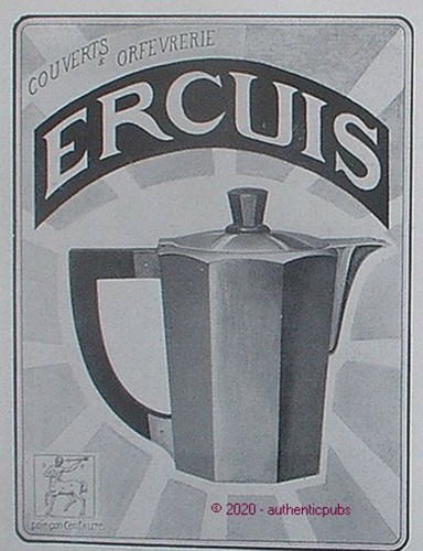 Publicite ercuis orfevrerie - ercuis,