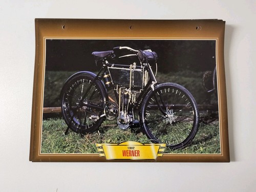 Werner 1902 carte - fiche, motos