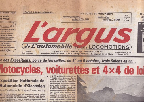 Argus 2851 salon porte - l'argus, n°2851