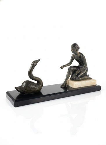 Sculpture régule art déco - sculpture,
