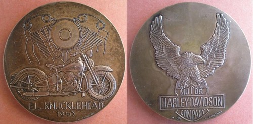 Médaille harley davidson - davidson,
