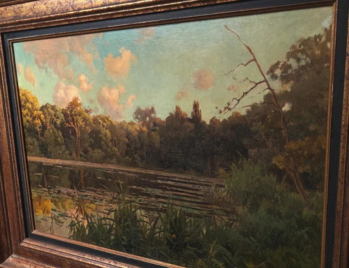 Tableau ancien peinture huile - tableau,