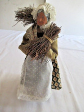 ANCIEN SANTON FEMME aux fagots signe DI LANDRO