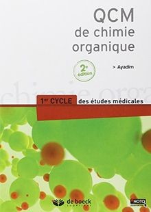 Qcm chimie organique de - organique,