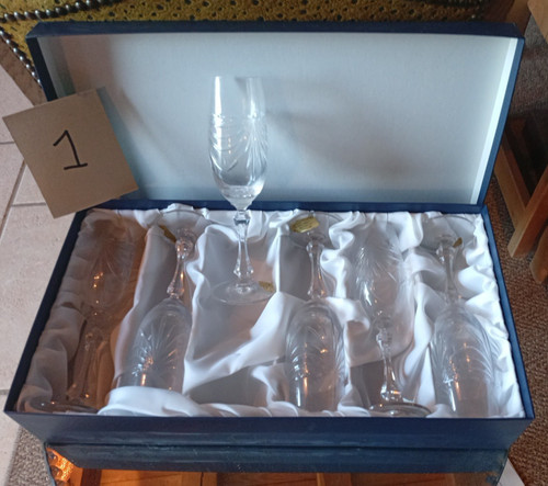 Flûtes champagne cristal - 6,
