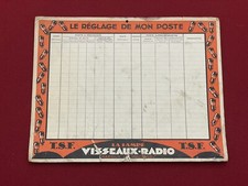 Affiche TSF Vierge LE RÉGLAGE DE MON POSTE Lampe VISSEAUX RADIO