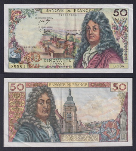 Billet france francs racine - francs,