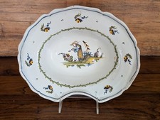 Ancien Plat A Barbe En Faience