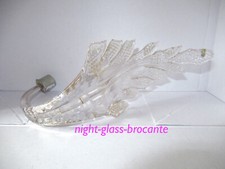 1 FEUILLE VINTAGE EN VERRE DE