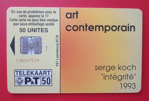 Télécarte luxembourg sc05 - luxembourg,