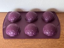 TUPPERWARE moule silicone - 6 BALLONS football - balle de foot / Comme NEUF !!