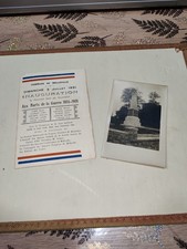 WW1 Rare Invitation Inauguration Monument Au Mort 14 18 Melleville 76 France 