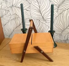 Travailleuse boite à couture pied compas vintage