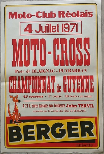 Affiche moto club réolais - affiche,