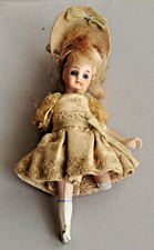Petite poupée ancienne en porcelaine, pour pièces ou à restaurer, hauteur 14 cm