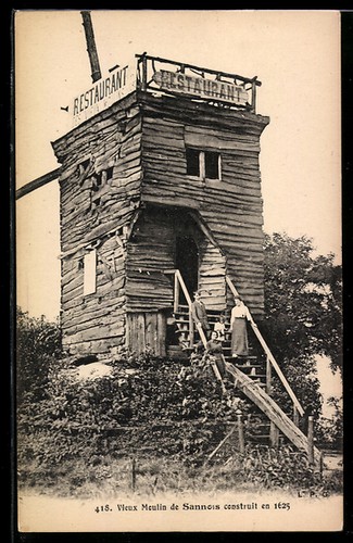 Cpa sannois vieux - cpa, moulin