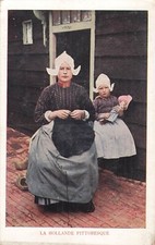 CP HOLLANDE PITTORESQUE FEMME