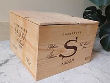 ancienne caisse vin bois CHAMPAGNE S SALON LE Mesnil 2002 6 Bouteilles VINTAGE