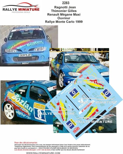 Decals ref 2283 renault - 1/32,