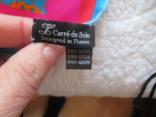 Grand foulard carré soie - grand,