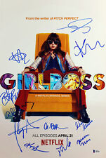 Girlboss (Britt Robertson, Johnny Simmons +9) Signed 12x18 Photo BAS #A85161