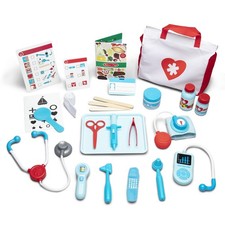 Melissa & Doug - Mallette Docteur 25 Pièces - Jeu De Rôle Apprenti Docteur - Jeu