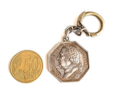 Porte-clés médaille argent
