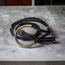 NANNI A  ceinture cuir tressé