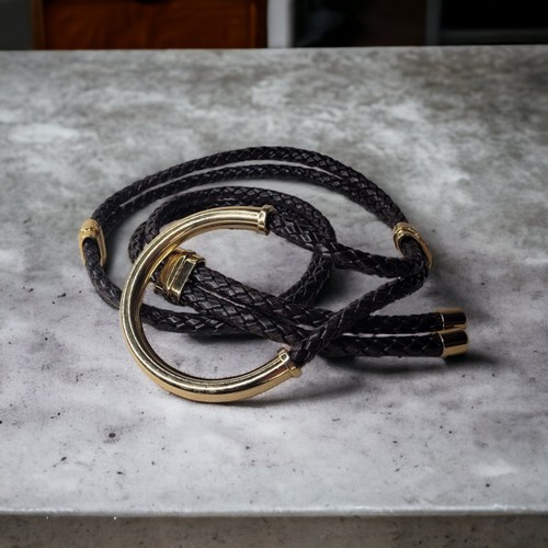 Nanni ceinture cuir tressé - a,