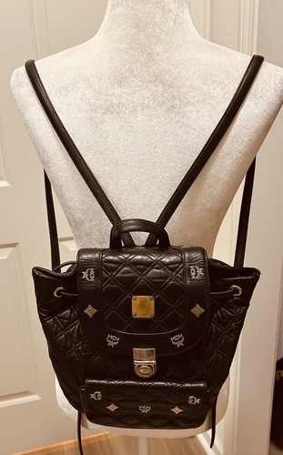 Mcm small black quilted - mcm,