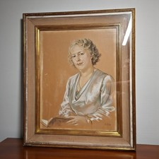 Portrait femme pastel 1935