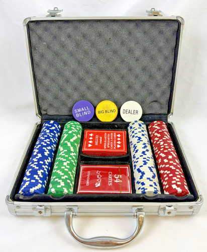 Jeu poker dans étui - de, un
