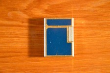 Briquet Dupont laqué bleu
