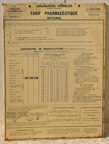 Glaçoïde 1930 pharmacie - 1930,