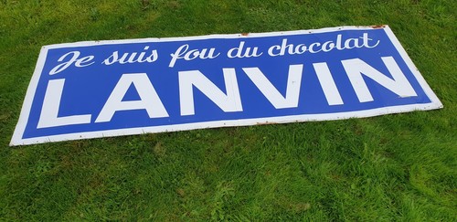 Ancienne plaque tole je - ",