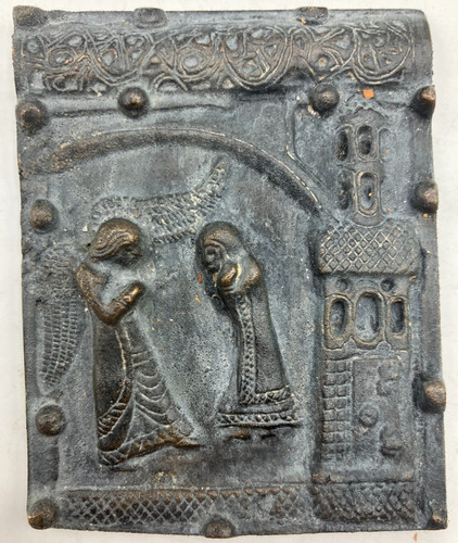 Plaque bronze miniature - plaque,
