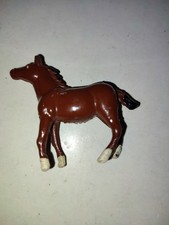 BRITAINS FERME - PLOMB CREUX CHEVAL POULAIN MARRON  - BEL ETAT