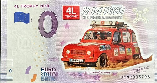 Billet euro trophy 2019 - 0,
