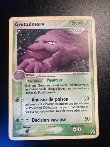 Carte pokémon grotadmorv - pokémon,