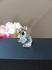 Figurine Aligator Panda Ours Miniature en Cristal Swarovsky Collection