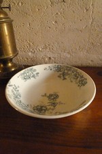 Assiette à calotte terre de fer service Anémone Bertrand Bordeaux