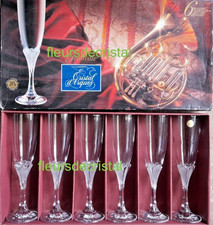 Cristal d'arques  6 flutes a