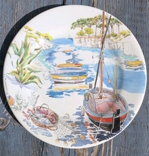 Faience plate Gien model