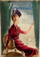Nouveauté n° 1 du 1 Janvier 1939 revue ancienne Mode Couture Chapeau Tricot
