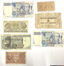 Lot 7 Billets Banque Italie
