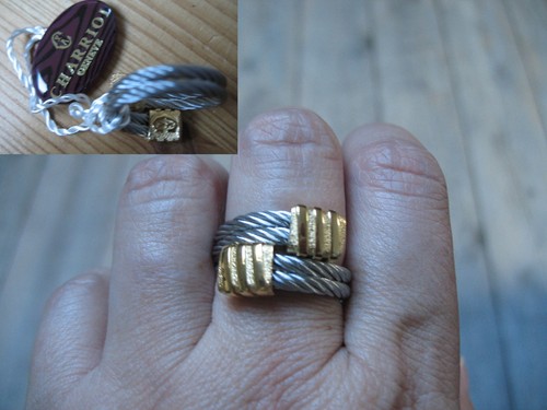 Bague charriol plaqué et - plaqué,